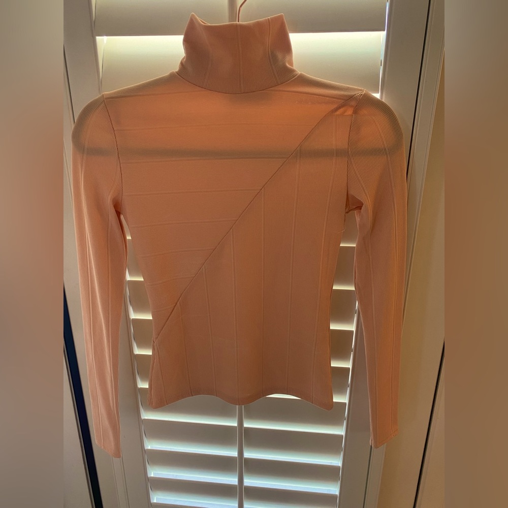 Long sleeve turtle neck.